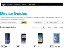 Tablet Screenshot of devicehelp.optus.com.au